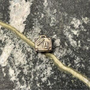Authentic & Retired Pandora Moments Silver Adventure Suitcase Charm 925